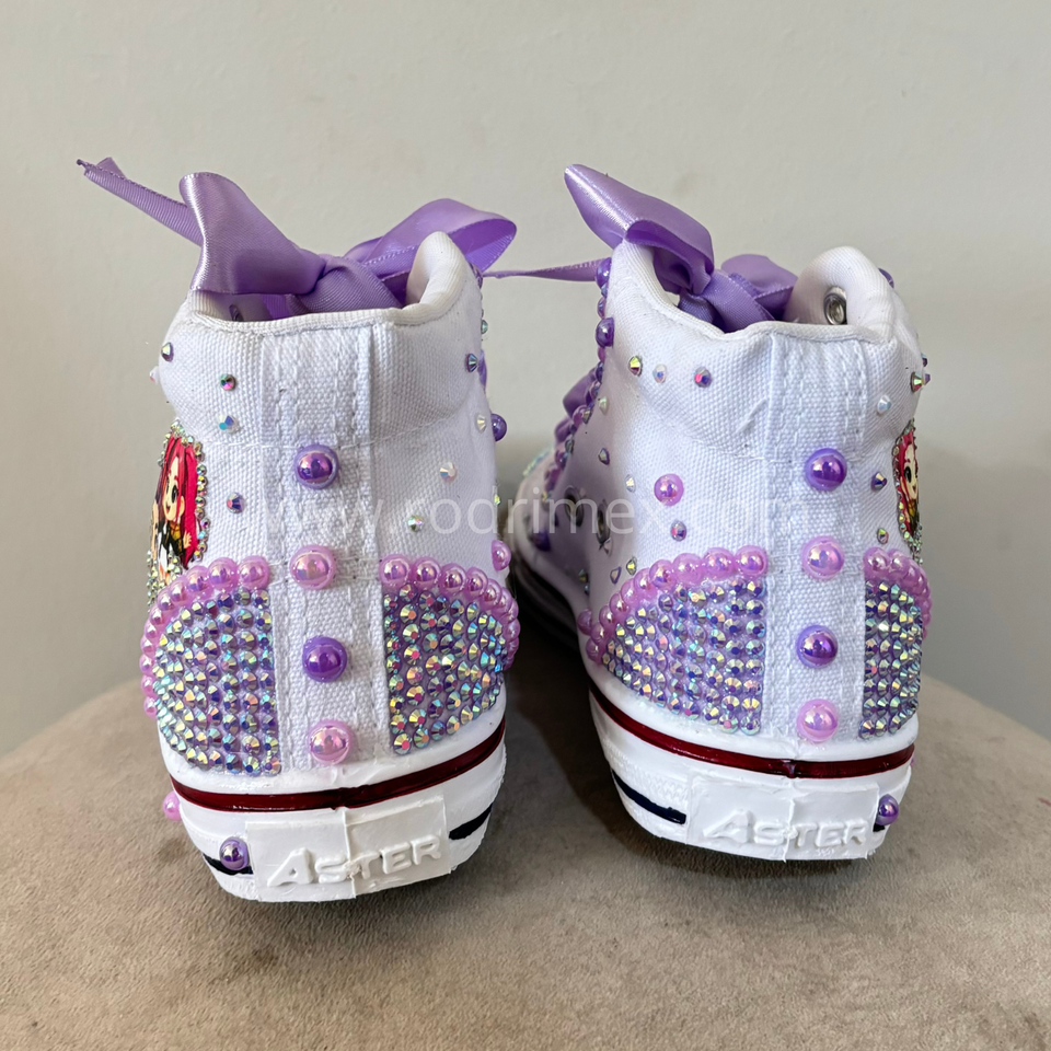 ZAPATILLAS DE LAS GUERRERAS K-POP GOLDEN MORADO