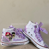 ZAPATILLAS DE LAS GUERRERAS K-POP GOLDEN MORADO