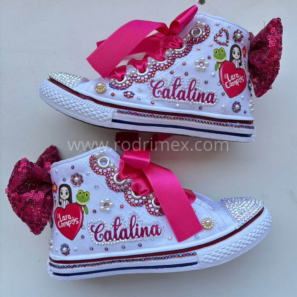 ZAPATILLA DE LARA CAMPOS FUCSIA