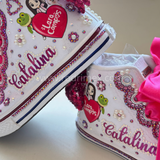 ZAPATILLA DE LARA CAMPOS FUCSIA