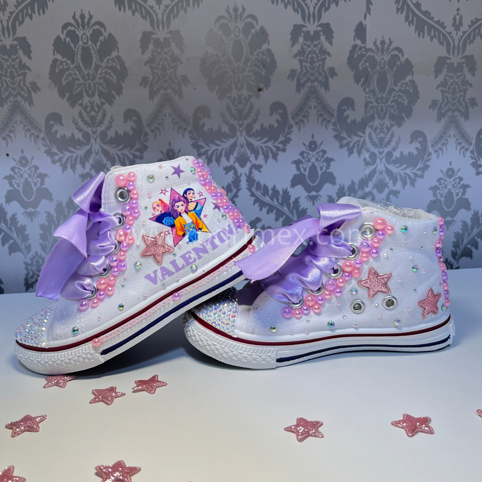 ZAPATILLA DE LAS GUERRERAS K-POP ROSADO LILA