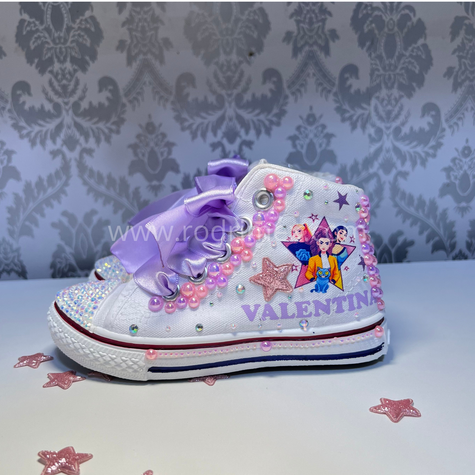 ZAPATILLA DE LAS GUERRERAS K-POP ROSADO LILA