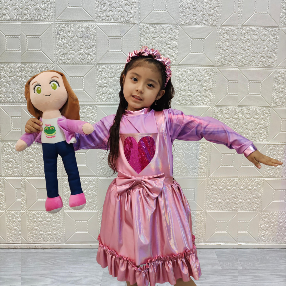 PREVENTA! TRAJE DE LARA CAMPOS ROSADO