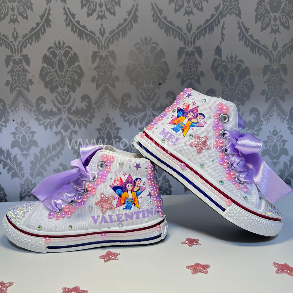 ZAPATILLA DE LAS GUERRERAS K-POP ROSADO LILA