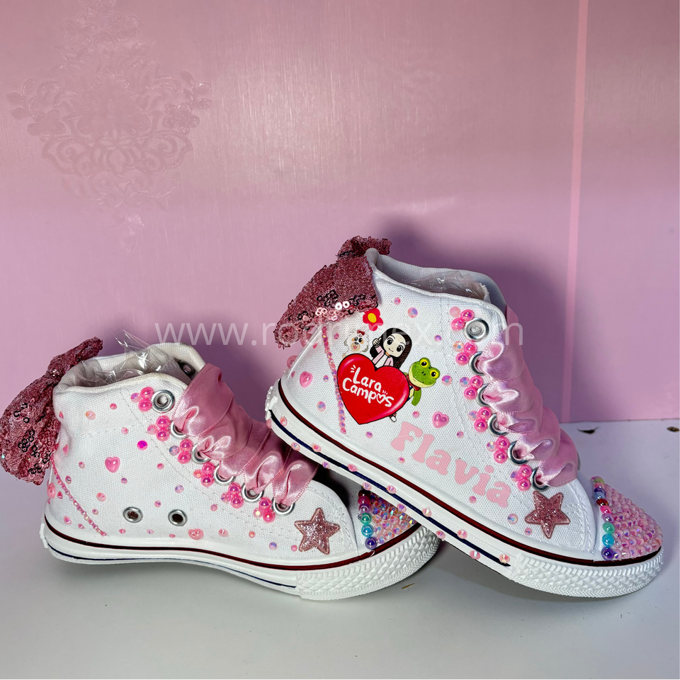 ZAPATILLA DE LARA CAMPOS ROSADO