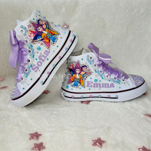 ZAPATILLA DE LAS GUERRERAS K-POP CELESTE BEBE