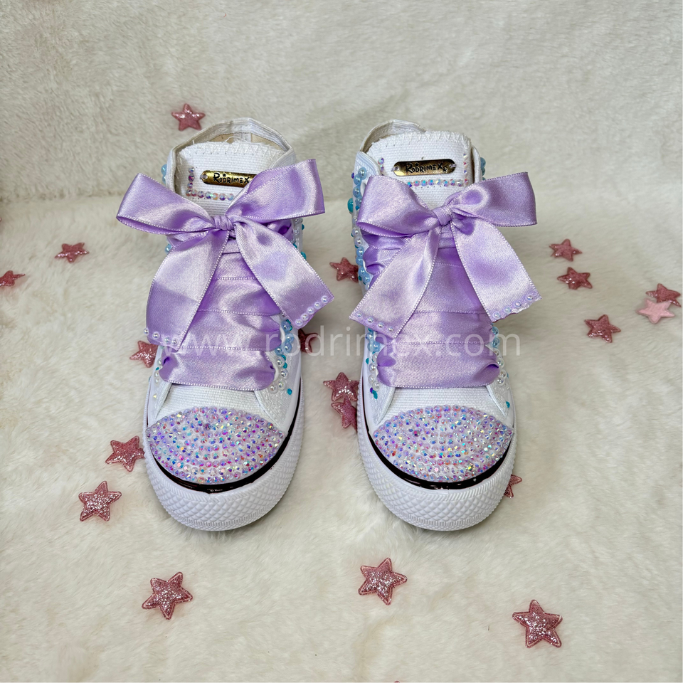 ZAPATILLA DE LAS GUERRERAS K-POP CELESTE BEBE