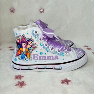 ZAPATILLA DE LAS GUERRERAS K-POP CELESTE BEBE