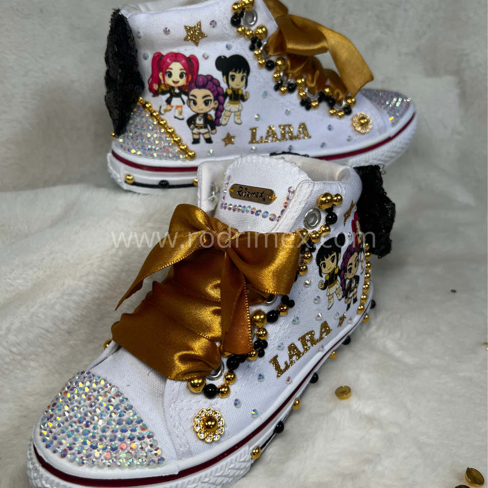 ZAPATILLAS DE LAS GUERRERAS K-POP GOLDEN