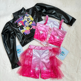 MEGA COMBO GLITTER HUNTRIX - ROSA CHICLE