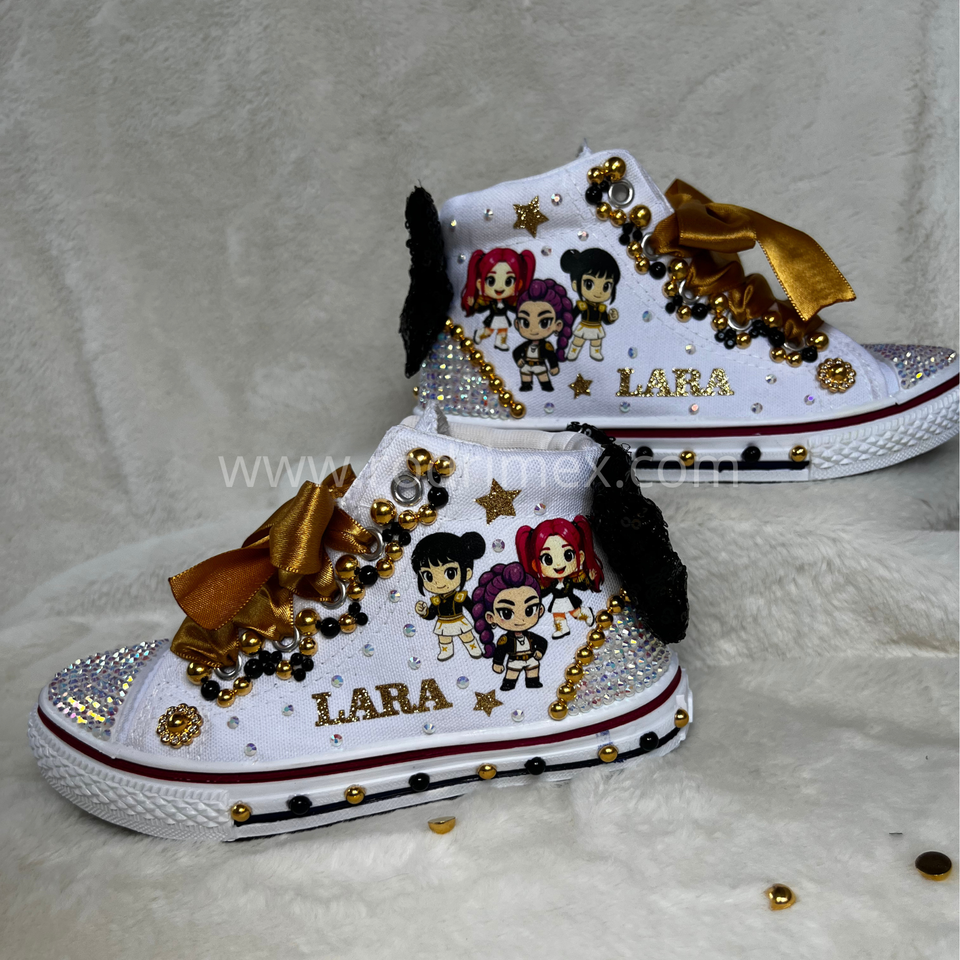 ZAPATILLAS DE LAS GUERRERAS K-POP GOLDEN