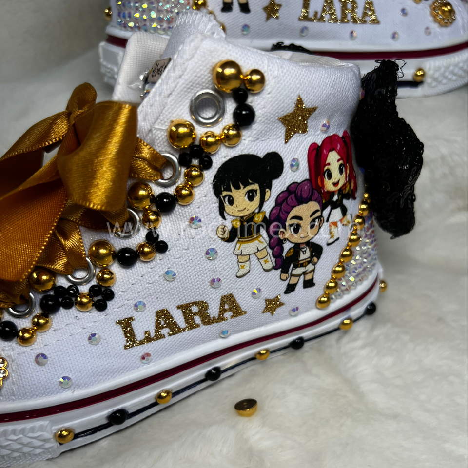 ZAPATILLAS DE LAS GUERRERAS K-POP GOLDEN