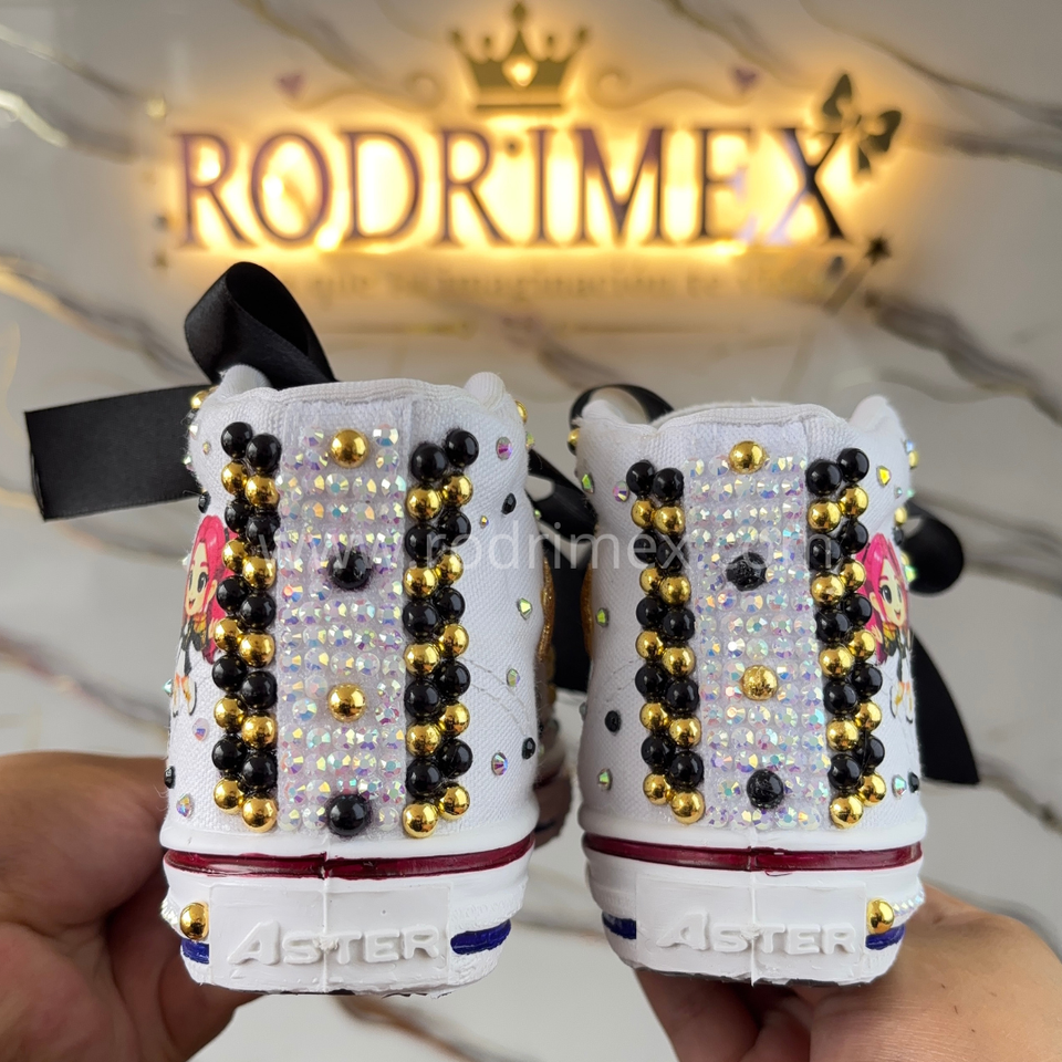ZAPATILLAS DE LAS GUERRERAS K-POP GOLDEN NEGRO