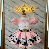 VESTIDO ROSADO JESSIE VAQUERITA
