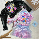 MEGA COMBO GLITTER HUNTRIX - LILA BEBE