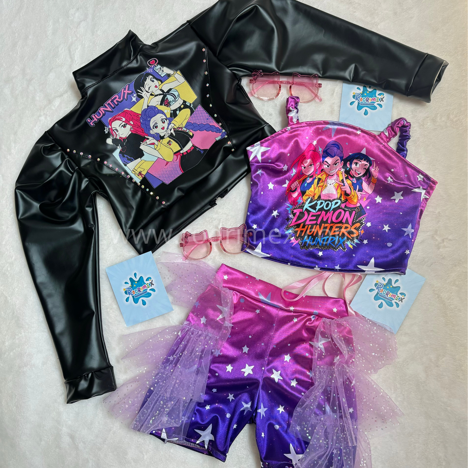 MEGA COMBO GLITTER HUNTRIX - MORADO