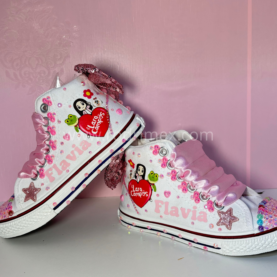 ZAPATILLA DE LARA CAMPOS ROSADO