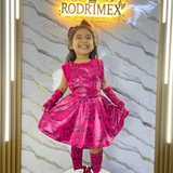 TRAJE DE LARA CAMPOS FUCSIA FULL PEDRERIA