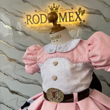 VESTIDO ROSADO JESSIE VAQUERITA