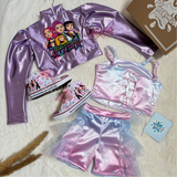 MEGA COMBO GLITTER HUNTRIX - LILA BEBE