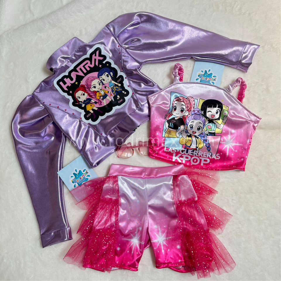 MEGA COMBO GLITTER HUNTRIX - ROSA CHICLE