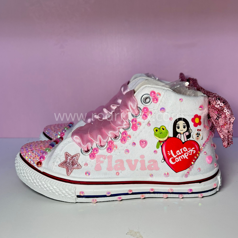 ZAPATILLA DE LARA CAMPOS ROSADO