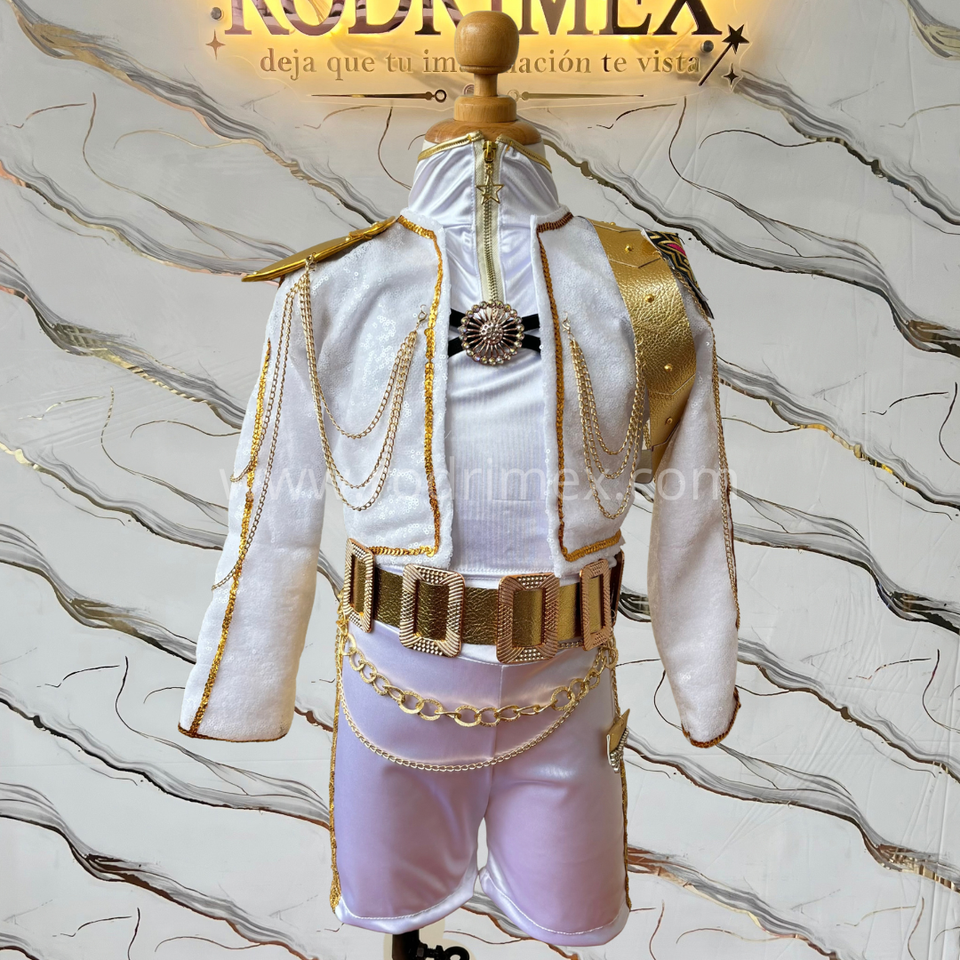 TRAJE GOLDEN BLANCO DE RUMI