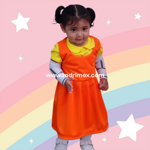 TRAJE DE LA MUÑECA DEL JUEGO DEL CALAMAR
